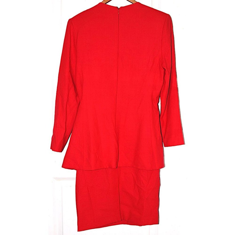 Dominic Rompollo Vtg 80s Power Suit-Style Dress - Picture 6 of 13